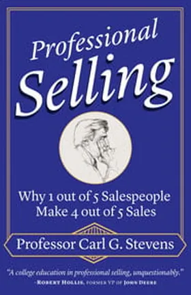 Cover of Professional Selling by Carl Stevens